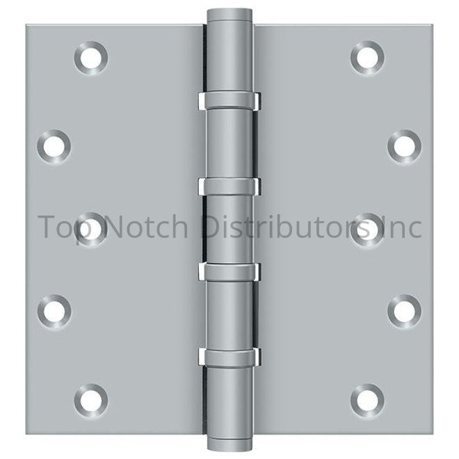 Deltana DSB66BB26D 6" X 6" Square Ball Bearing Hinge; Satin Chrome Sparrow Supply