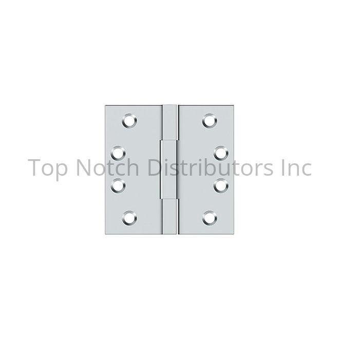 Deltana DSBS426 4" x 4" Square Knuckle Hinge; Bright Chrome Polishe... Sparrow Supply