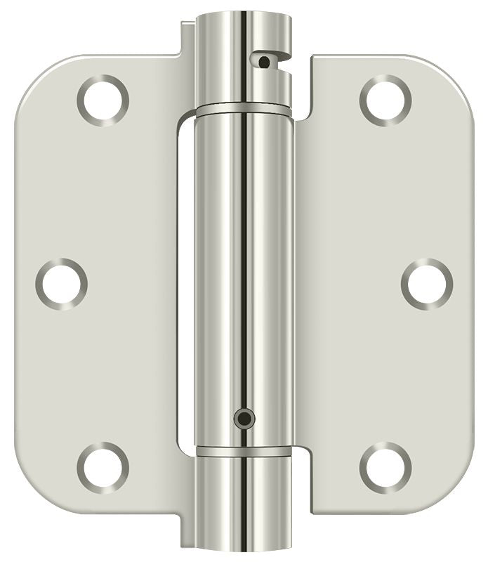 Deltana DSH35R51 Spring Hinges - Bright Nickel Sparrow Supply