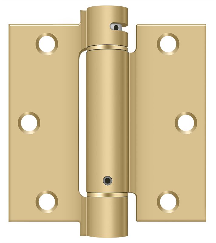Deltana DSH35U4 Spring Hinges - Satin Brass Sparrow Supply