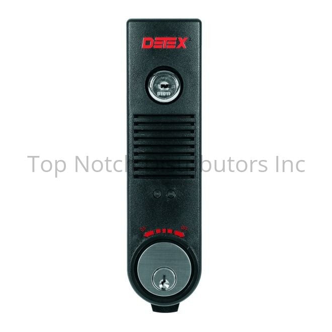 Detex EAX300BK Surface Mount Battery Powered 100DB Door Prop Alarm ... Sparrow Supply
