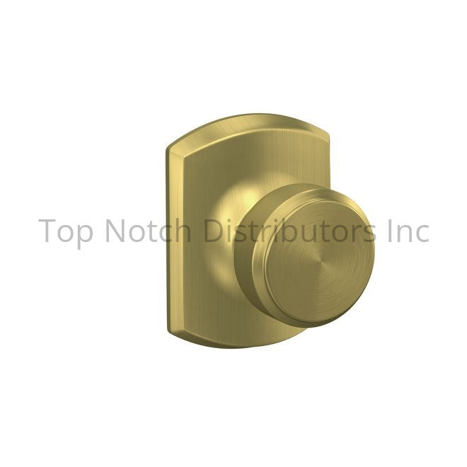Schlage Residential F10BWE608GRW Bowery Knob with Greenwich Rose Pa... Sparrow Supply