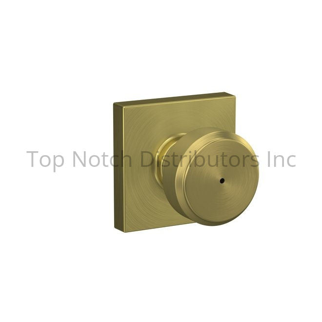 Schlage Residential F40BWE608622COL Bowery Knob with Collins Rose P... Sparrow Supply