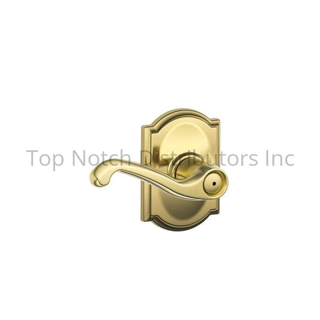 Schlage Residential F40FLA605CAM Flair Lever with Camelot Rose Priv... Sparrow Supply