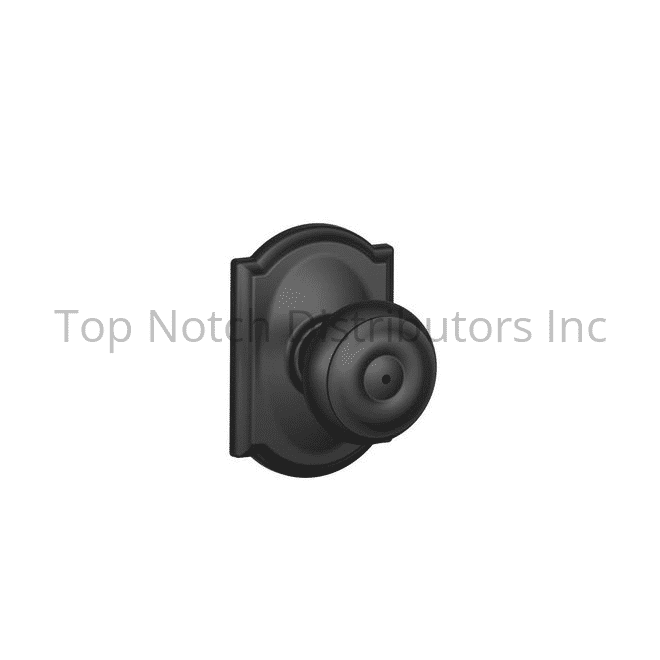 Schlage Residential F40GEO622CAM Georgian Knob with Camelot Rose Pr... Sparrow Supply