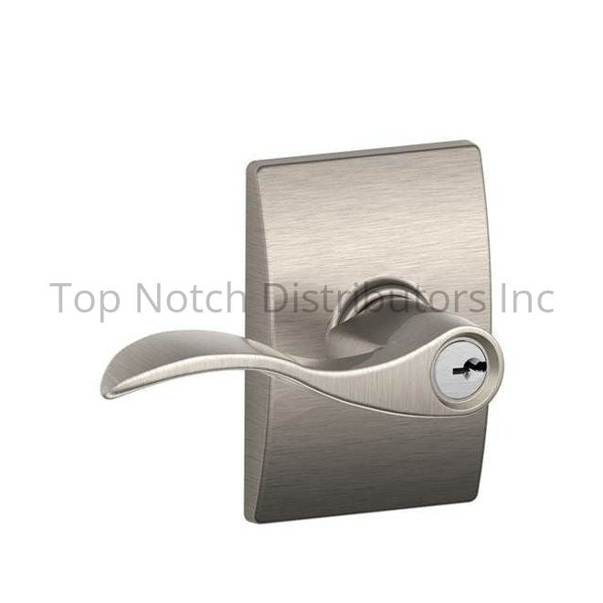 Schlage Residential F51AACC619CEN Accent Lever with Century Rose Ke... Sparrow Supply