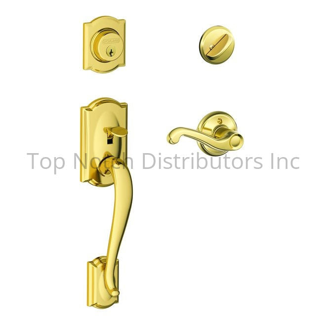 Schlage Residential F60CAM505FLA605RH Camelot Exterior Active Handl... Sparrow Supply