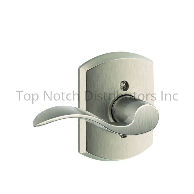 Schlage Residential F94ACC619GRWRH Right Hand Accent Lever with Gre... Sparrow Supply