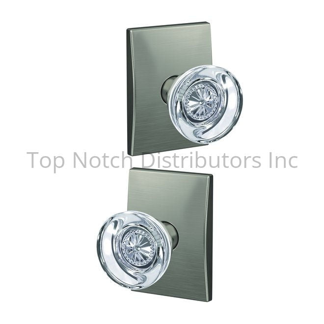 Schlage Residential FC172HOB619CEN Hobson Knob with Century Rose No... Sparrow Supply