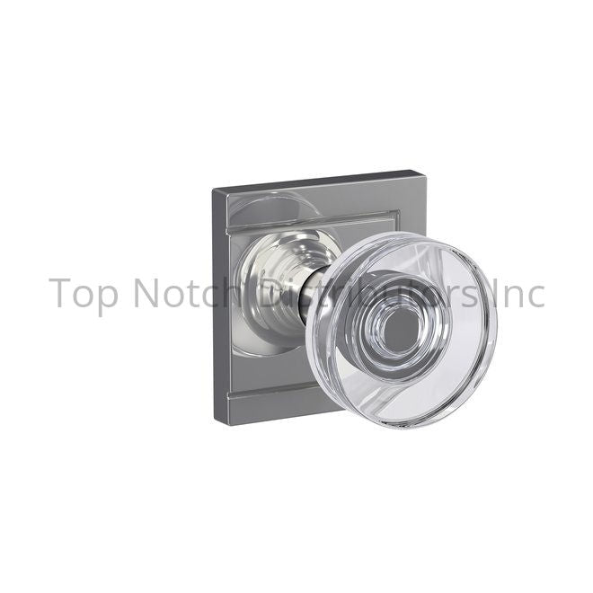 Schlage Residential FC21DAW625ULD Dawes Glass Knob with Upland Rose... Sparrow Supply