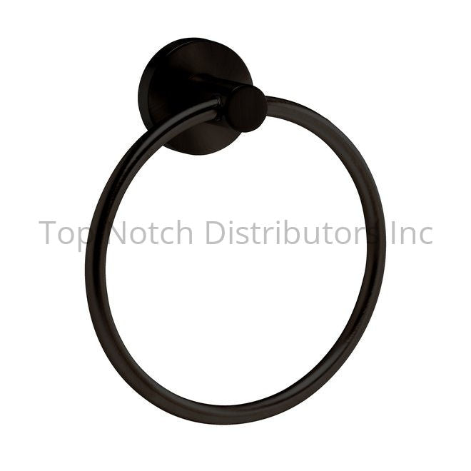 GEO GBCTR-MB Contemporary Metal Circle Towel Ring Matte Black Sparrow Supply