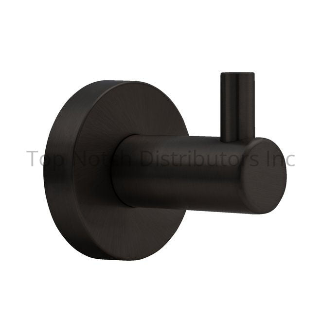 GEO GBSRH-MB Contemporary Single Robe Hook Matte Black Sparrow Supply