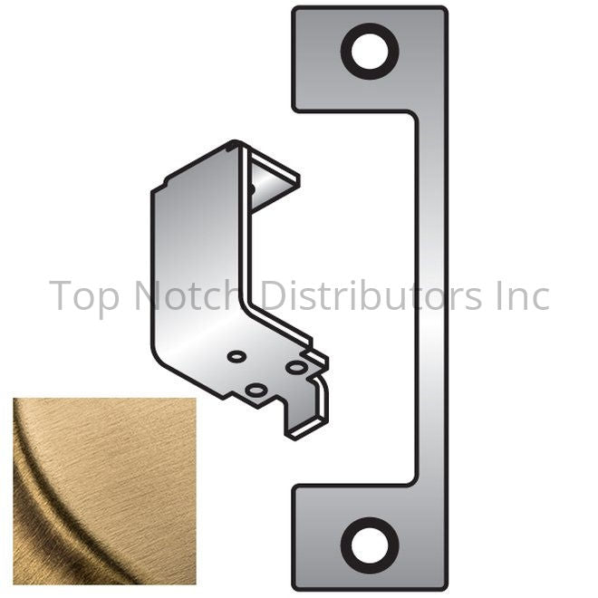 HES HTD606 HTD Faceplate for 1006 Strike Satin Brass Sparrow Supply