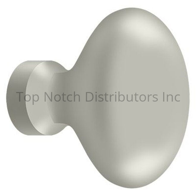 Deltana KE125U15 Knob; Oval/Egg Shape; Satin Nickel Antique Brass Sparrow Supply