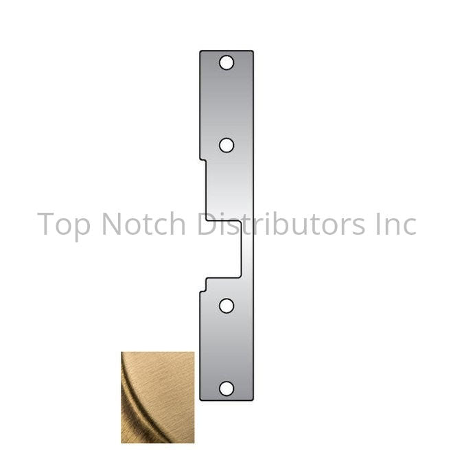 HES KM2606 KM2 Faceplate for 1006 Strike Satin Brass Sparrow Supply