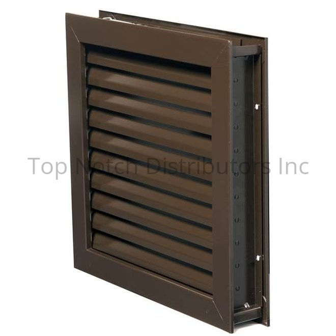 National Guard L1900DKB18X12 18" x 12" Fusible Link Louver for 1-3/... Sparrow Supply