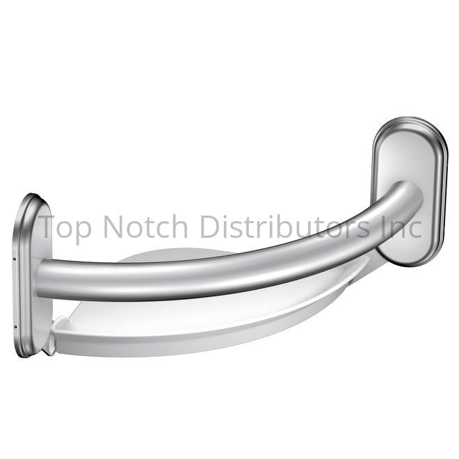 Moen LR2354DCH 9" Grab Bar with Corner Shelf Bright Chrome Sparrow Supply