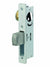 Adams Rite MS1850S210628 MS Deadlock Flat Faceplate 31/32" Straight Bolt Clear Anodized Aluminum Finish Sparrow Supply