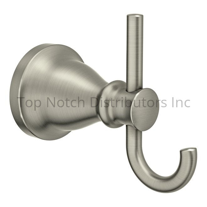 Moen MY2703BN Hilliard Double Robe Hook Brushed Nickel Sparrow Supply