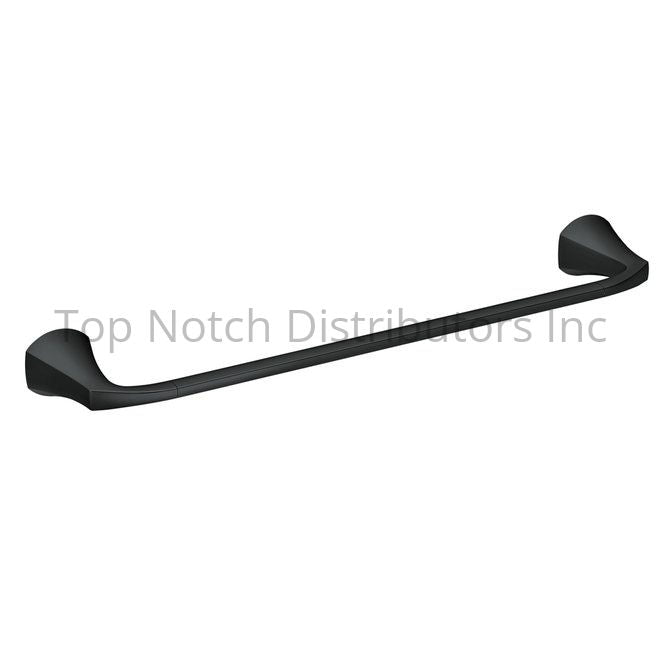 Moen MY8724BL Lindor 24" Towel Bar Matte Black Sparrow Supply
