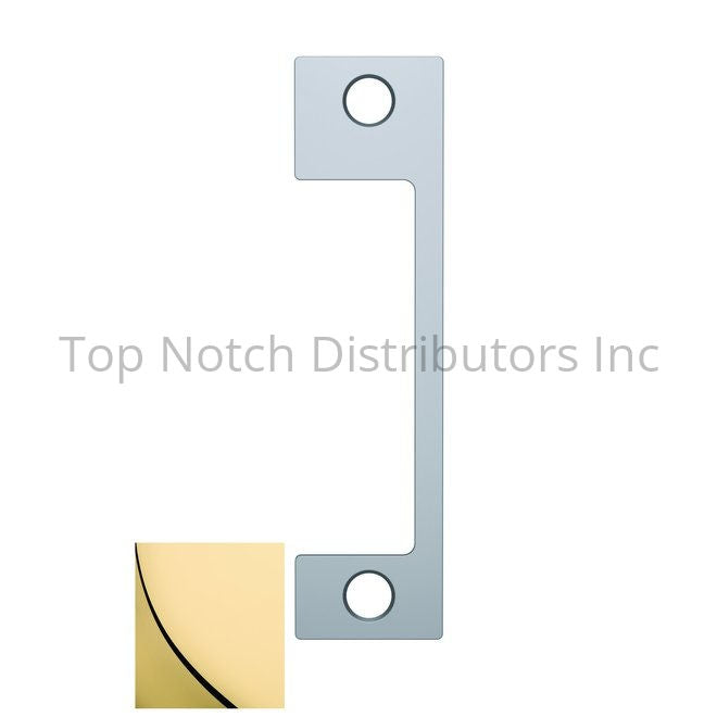 HES ND605 ND Faceplate for 1006 Strike Bright Brass Antique Brass Sparrow Supply