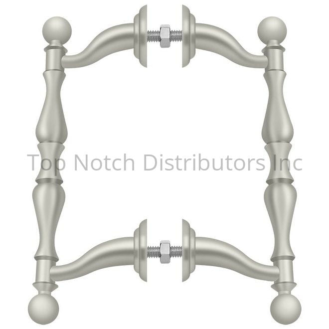 Deltana OHP620U15 Offset Handle Pull; Back-To-Back Set; Satin Nicke... Sparrow Supply