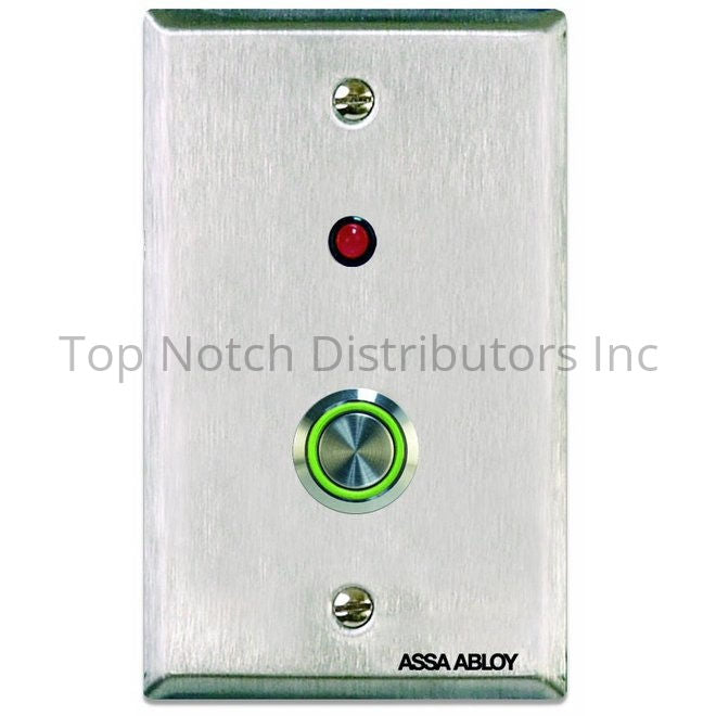 Securitron PB4LA2 Push Button Alternate; Single Gang; Green Illumin... Sparrow Supply