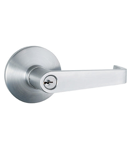 Lockey PBLHED Lever Handle Keyed Entry Trim for PB1100 and V40 Series Panic Bars Aluminum Finish Sparrow Supply