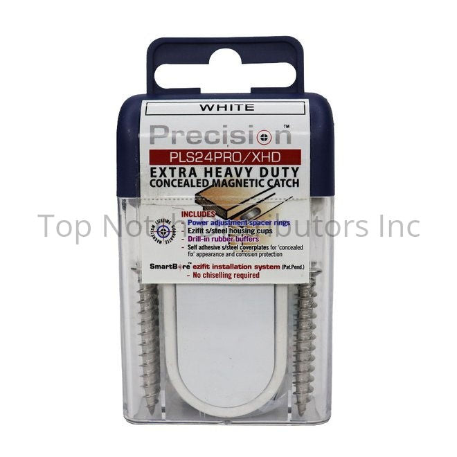 Precision Lock PLS24PROXHD-WHT Heavy Duty Concealed Magnetic Catch ... Sparrow Supply