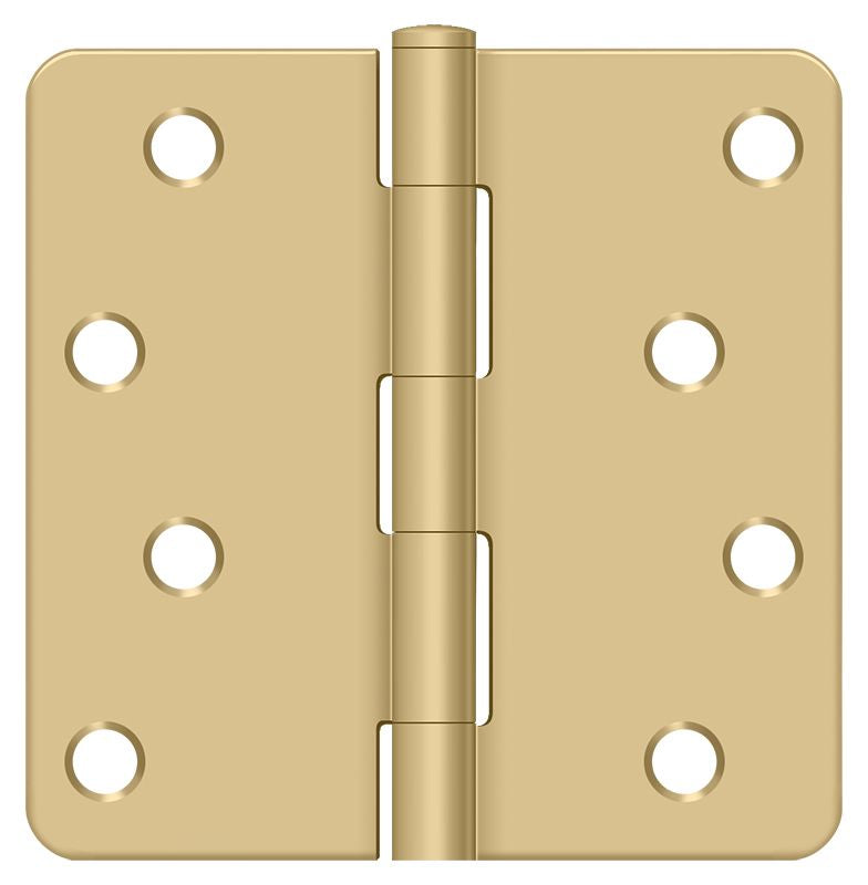 Deltana S44R44 Full Mortise Hinges - Satin Brass Sparrow Supply