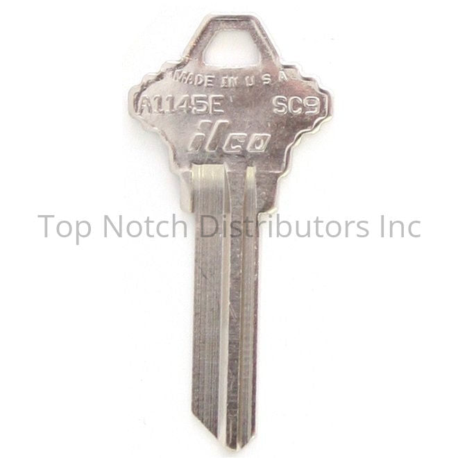 Ilco SC9BR Taylor Schlage SC9 Key Blank * Must be Purchased in Mult... Sparrow Supply