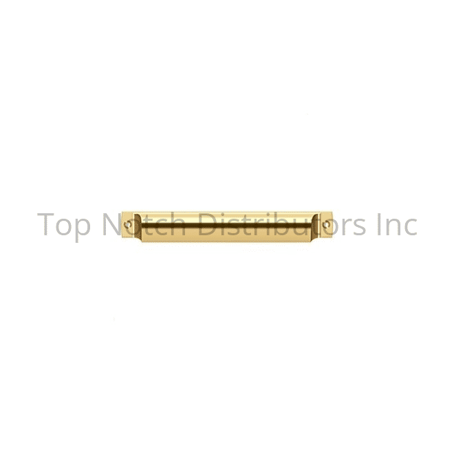 Deltana SHP70CR003 7" Rectangular Shell Pull Lifetime Brass Polishe... Sparrow Supply
