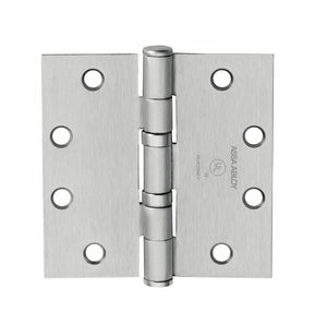 McKinney TA2714426D 4" x 4" Square Corner Standard Weight 5 Knuckle Ball Bearing Hinge # 55571 Satin Chrome Finish Sparrow Supply