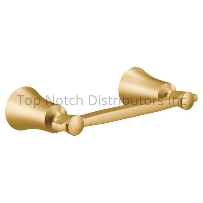 Moen YB0308BG Flara Pivoting Toilet Paper Holder Brushed Gold Sparrow Supply