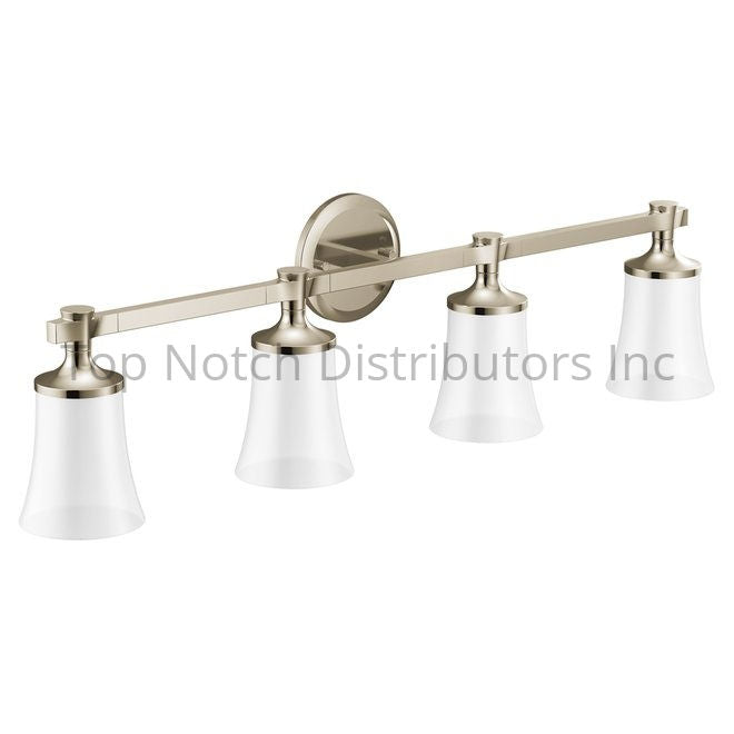 Moen YB0364NL Flara Four Globe Bath Light Polished Chrome Polished ... Sparrow Supply