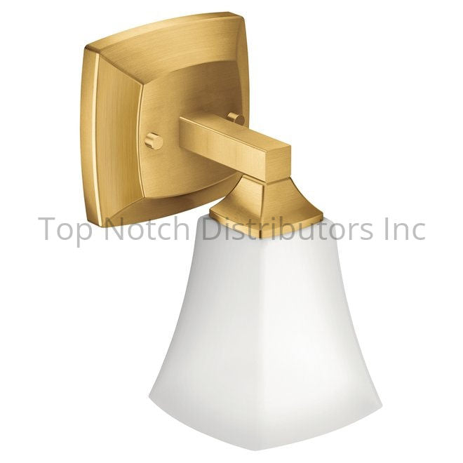 Moen YB5161BG Voss Single Globe Bath Light Brushed Gold Sparrow Supply