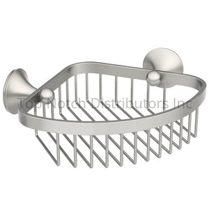 Moen YB5275BN Wynford Corner Shower Basket Brushed Nickel Sparrow Supply