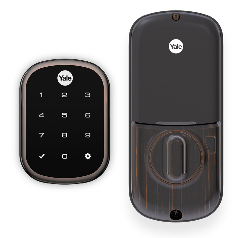 Yale Real Living YRD256ZW210BP Key Free Assure Touchscreen Deadbolt with Z-Wave US10BP Oil Rubbed Bronze Permanent Finish Sparrow Supply