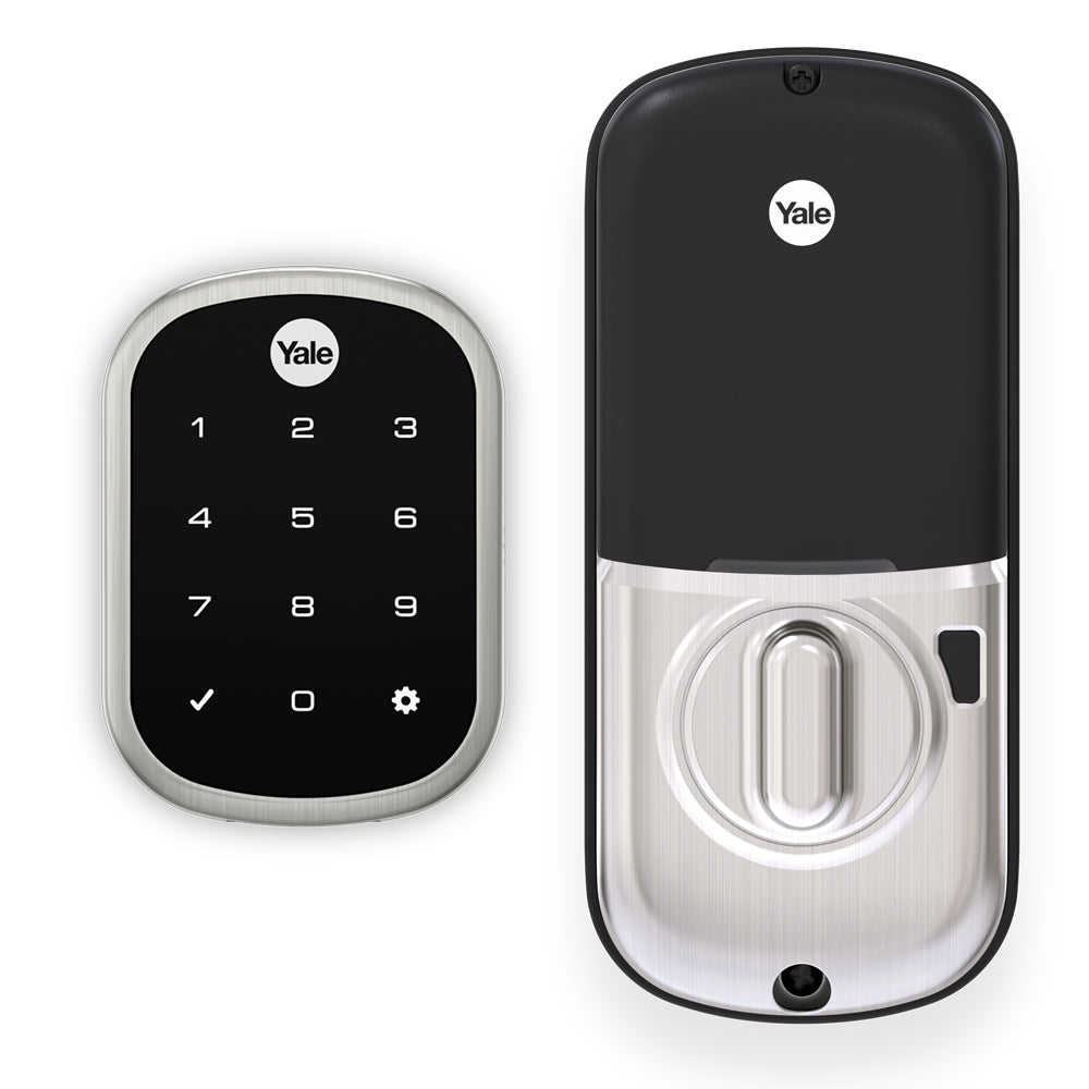 Yale Real Living YRD256ZW2619 Key Free Assure Touchscreen Deadbolt with Z-Wave Satin Nickel Finish Sparrow Supply