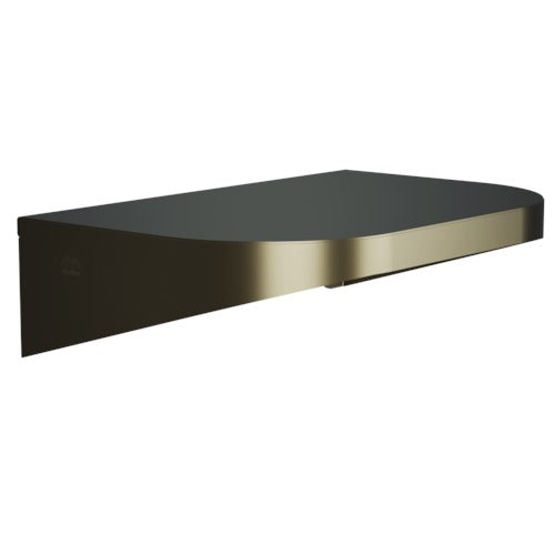 Bradley 7B2-0081296-BZ Shelf, Stainless Satin, 20 Gauge-w/Hooks, 8 X 12 Brushed Bronze Sparrow Supply