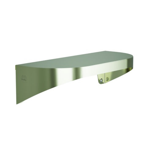 Bradley 7B2-0051200-BN Shelf, Stainless Satin, 20 Gauge, 5 X 12 Brushed Nickel Sparrow Supply