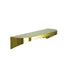 Bradley 7B2-0051896-BR Shelf, Stainless Satin, 20 Gauge-w/Hooks, 5 X 18 Brushed Brass Sparrow Supply