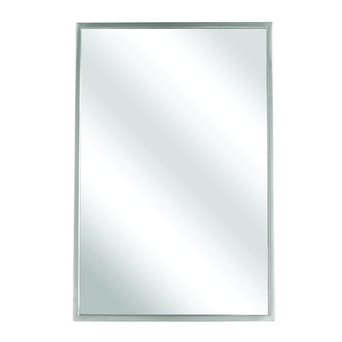 Bradley 780-024400 Stainless Steel Commercial Restroom Mirror Sparrow Supply