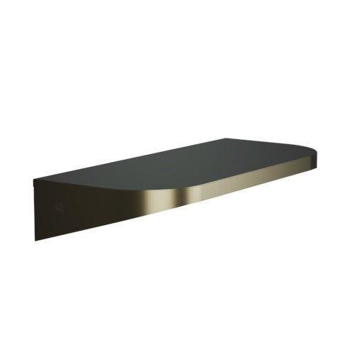 Bradley 7B2-0081896-BZ Shelf, Stainless Satin, 20 Gauge-w/Hooks, 8 X 18 Brushed Bronze Sparrow Supply