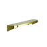 Bradley 7B2-0052496-BR Shelf, Stainless Satin, 20 Gauge-w/Hooks, 5 X 24 Brushed Brass Sparrow Supply