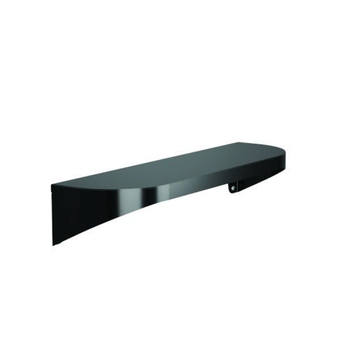 Bradley 7B2-0051800-BB Shelf, Stainless Satin, 20 Gauge, 5 X 18 Brushed Black Sparrow Supply