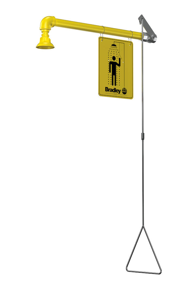 Bradley S19-120BF Horizontal Drench Shower, Plastic Head, BF Sparrow Supply