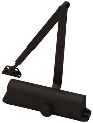 ASSA Abloy Accentra 1101BF690 Multi Size Non Hold Open Door Closer with Sex Nut Bolts 690 Painted Dark Bronze Finish Sparrow Supply