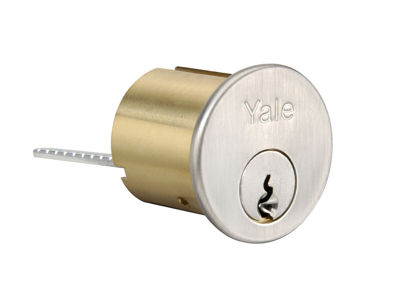 ASSA Abloy Accentra 1109GB626 6 Pin Standard Rim Cylinder with GB Keyway US26D (626) Satin Chrome Finish Sparrow Supply