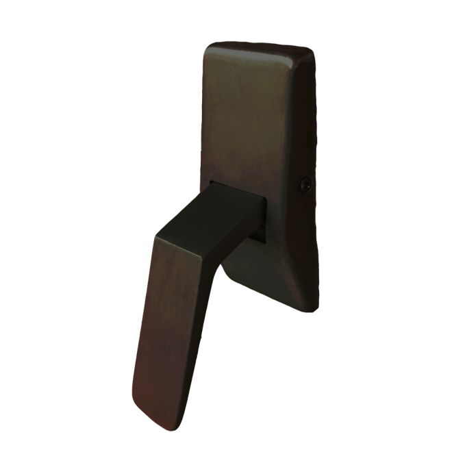 Trimco 1211622 Cast Universal Dome Stop with Low Rise Lip and High Rise Rubber Matte Black Finish Sparrow Supply